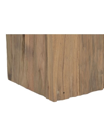 Lámpara Pie Teca Hierro 57X55X160 Hecho A Mano.