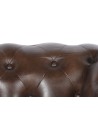 Sillón Piel 84X77X77 Chester Marrón Oscuro.