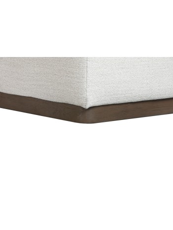 Sofá Madera De Hevea Poliéster 279X171X72 Crema.