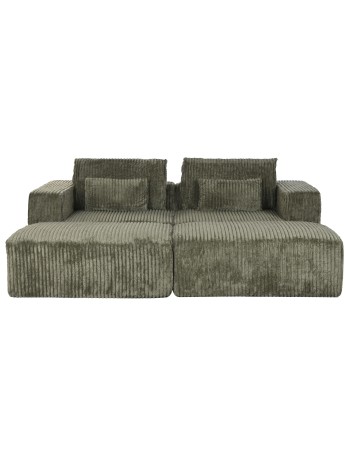 Sofá Poliéster Foam 220X158X91 Pana Verde.
