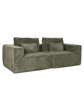 Sofá Poliéster Foam 220X158X91 Pana Verde.