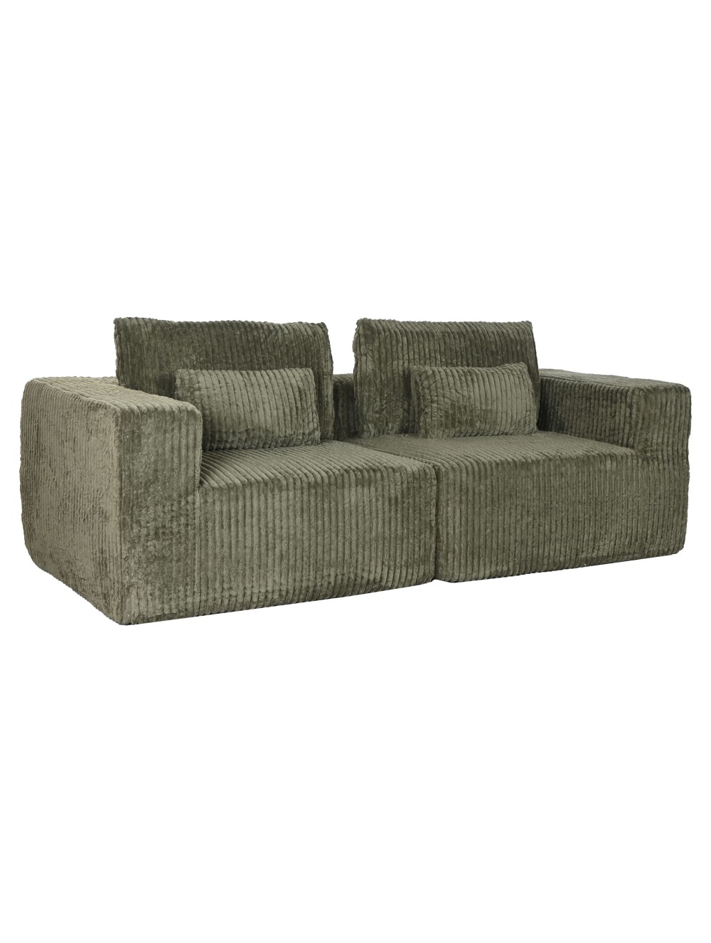 Sofá Poliéster Foam 220X158X91 Pana Verde.