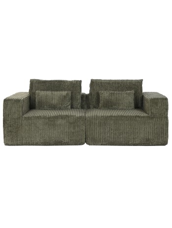 Sofá Poliéster Foam 220X158X91 Pana Verde.