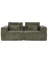 Sofá Poliéster Foam 220X158X91 Pana Verde.