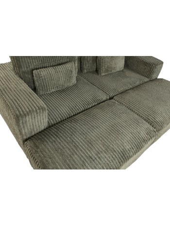 Sofá Poliéster Foam 220X158X91 Pana Verde.