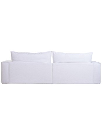 Sofá Lino Pluma 296X99X100 Blanco.