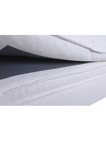Sofá Lino Pluma 296X99X100 Blanco.