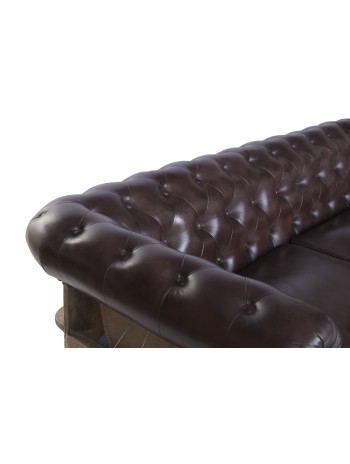 Sofá Piel Mango 190X77X80 Ruedas.