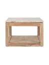 Mesa Centro Madera Reciclada Mármol 120X60X40.