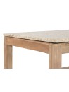 Mesa Centro Madera Reciclada Mármol 120X60X40.