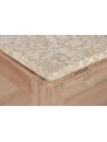 Mesa Centro Madera Reciclada Mármol 120X60X40.