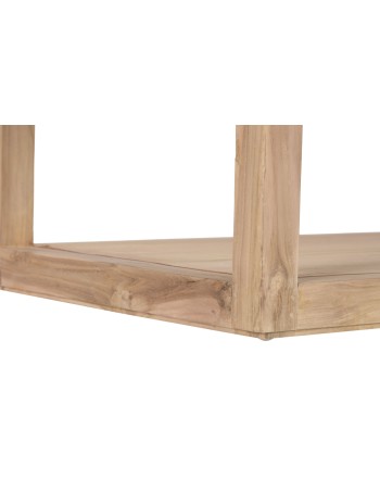 Mesa Centro Madera Reciclada Mármol 120X60X40.