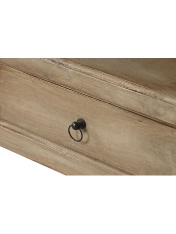 Mesa Centro Madera Mango 100X100X45 Cajones.