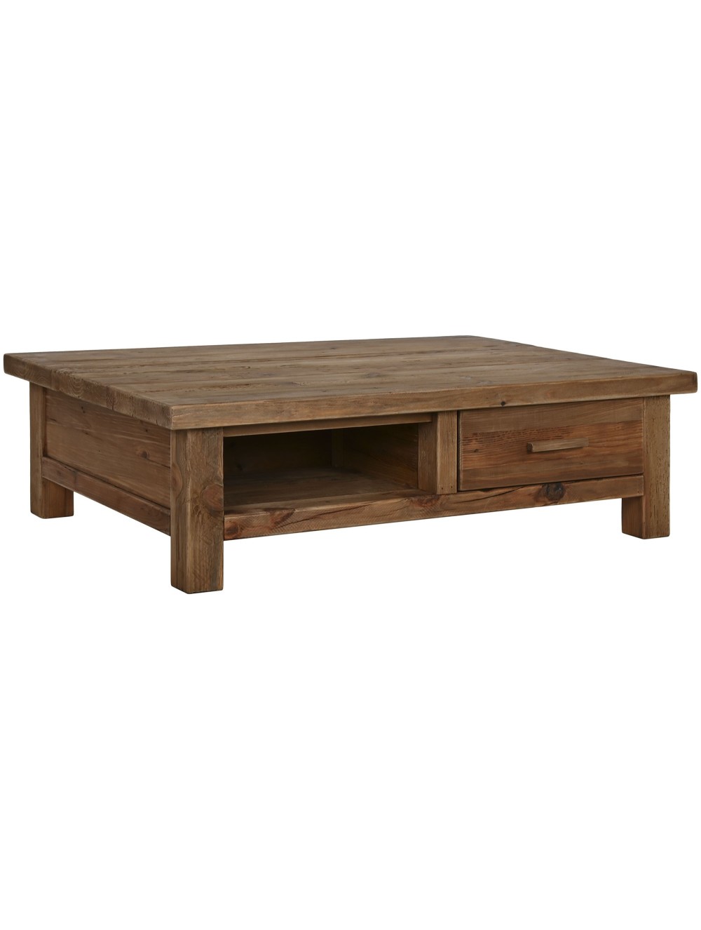 Mesa Centro Madera Reciclada Pino 130X90X38.