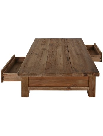 Mesa Centro Madera Reciclada Pino 130X90X38.