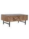Mesa Centro Acacia Metal 110X60X45 Marrón.