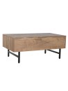 Mesa Centro Acacia Metal 110X60X45 Marrón.