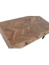 Mesa Centro Acacia Metal 110X60X45 Marrón.