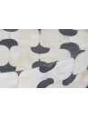 Mesa Centro Hueso 100X100X42 Taracea Bicolor.