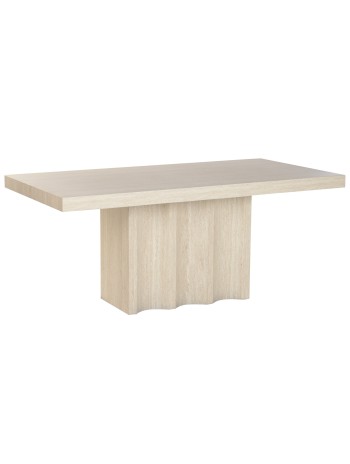 Mesa Comedor Madera Simil 180X90X76 Travertino.