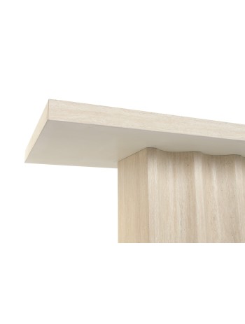 Mesa Comedor Madera Simil 180X90X76 Travertino.