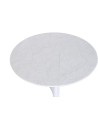 Mesa Comedor Redonda MDF 120X120X75 Simil Mármol.