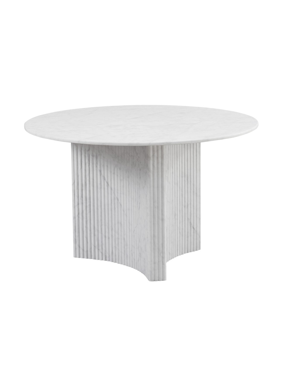 Mesa Comedor Redonda MDF 120X120X75 Simil Mármol.