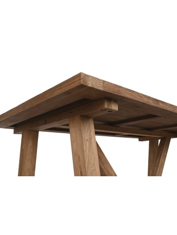 Mesa Comedor Teca 200X100X75 Natural.