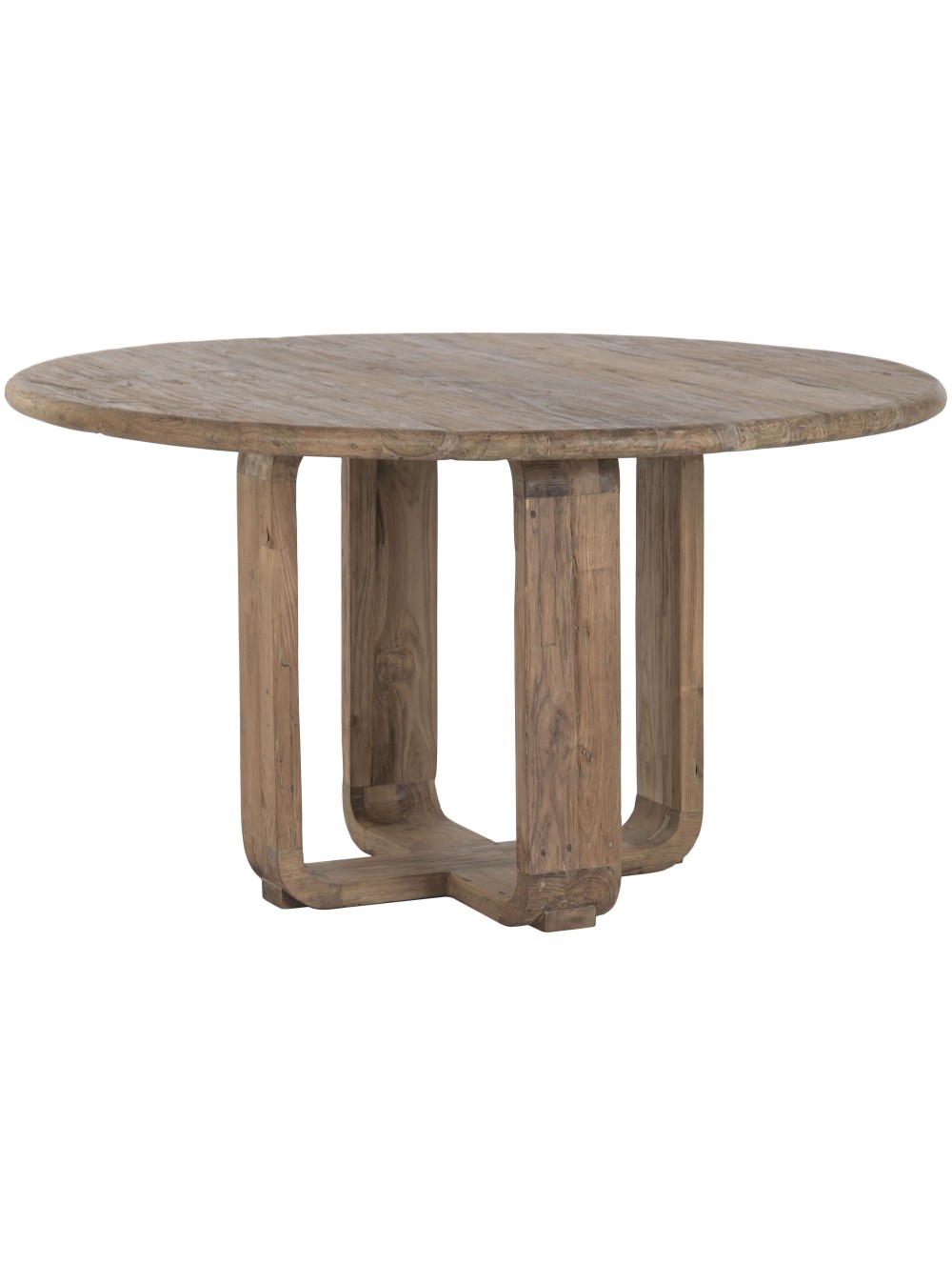 Mesa Comedor Redonda Teca Reciclada 140X140X78.