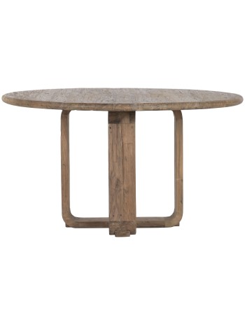 Mesa Comedor Redonda Teca Reciclada 140X140X78.