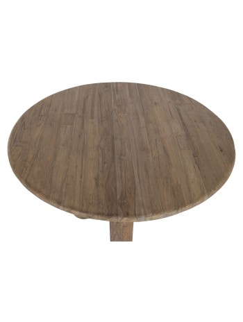 Mesa Comedor Redonda Teca Reciclada 140X140X78.