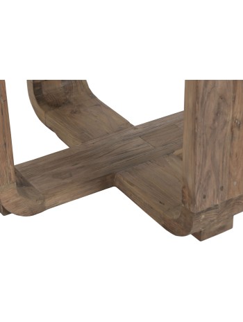 Mesa Comedor Redonda Teca Reciclada 140X140X78.