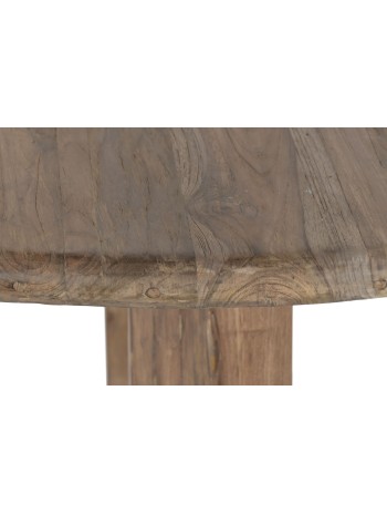 Mesa Comedor Redonda Teca Reciclada 140X140X78.