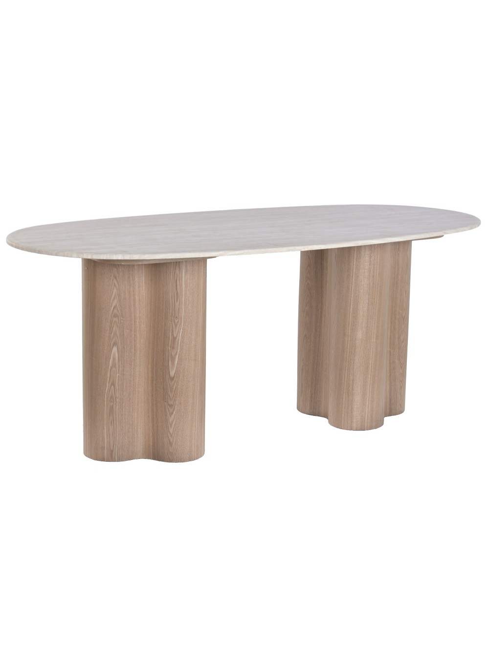 Mesa Comedor MDF Granito 180X90X75 Marrón Claro.