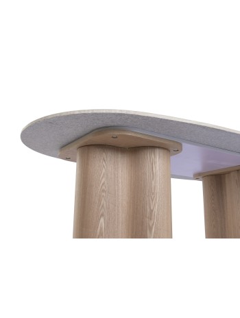 Mesa Comedor MDF Granito 180X90X75 Marrón Claro.