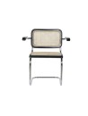 Silla Olmo Rartán 65,5X62X79 Rejilla Negro.