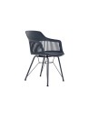 Silla PP Metal 56X53X81 Mate Azul Marino.