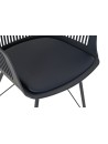 Silla PP Metal 56X53X81 Mate Azul Marino.