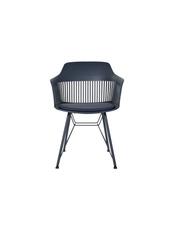 Silla PP Metal 56X53X81 Mate Azul Marino.
