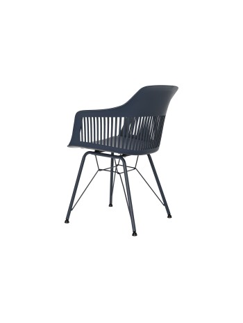 Silla PP Metal 56X53X81 Mate Azul Marino.