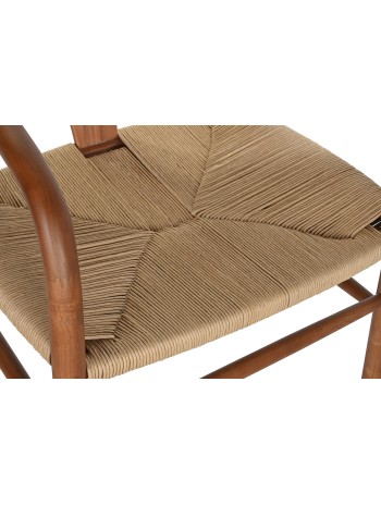 Silla Olmo Fibra 57X53X78 Marrón.
