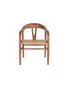 Silla Olmo Fibra 57X53X78 Marrón.