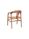 Silla Olmo Fibra 57X53X78 Marrón.
