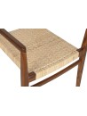 Silla Teca Ratán 58X50X86 Marrón.