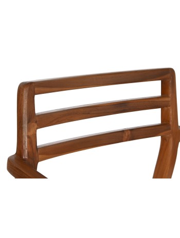 Silla Teca Ratán 58X50X86 Marrón.