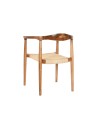 Silla Teca Ratán 59X55X78 Marrón.