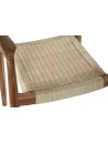 Silla Teca Ratán 59X55X78 Marrón.