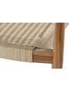 Silla Teca Ratán 59X55X78 Marrón.