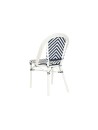 Silla Aluminio Ratán Sintético 47X58X88 Azul.
