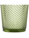 Vaso Cristal Relieve Verde